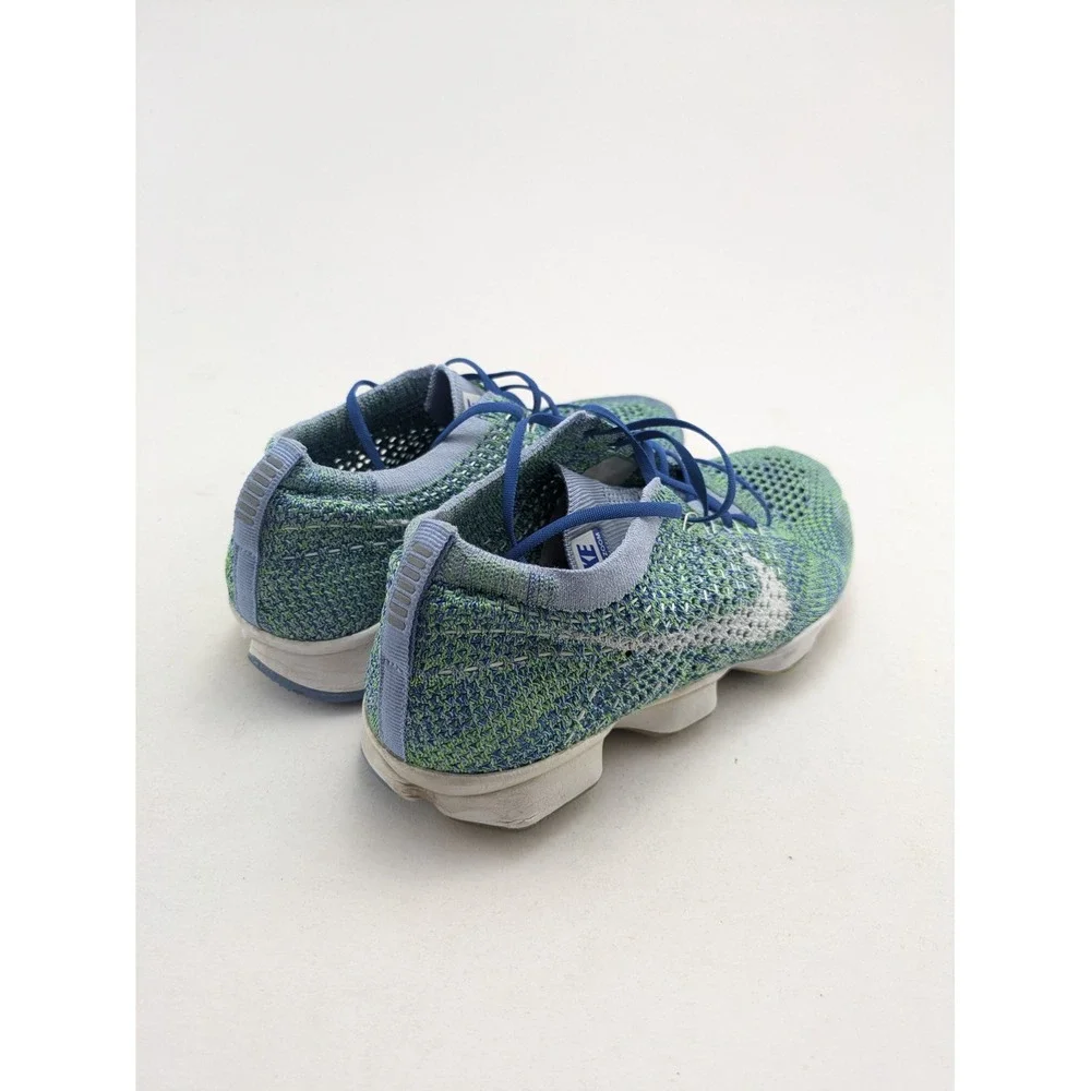 Womens Nike Zoom Agility Green White Flyknit Running Shoes 698616-403 Size 7
